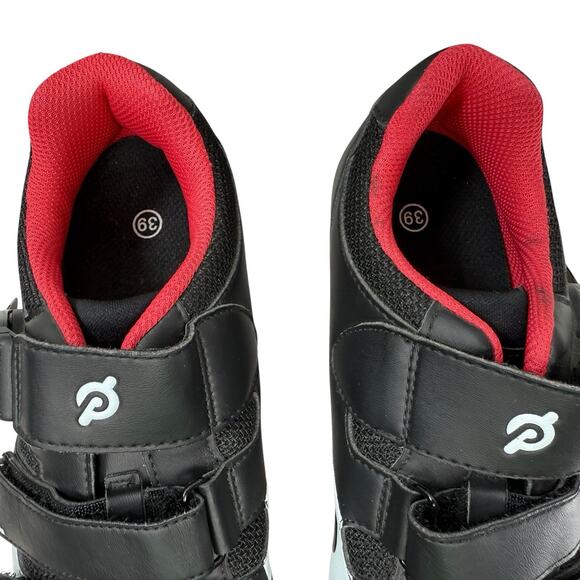 PELOTON PL-SH-B-45 Black Leather Low Top Cycling With Cleat Shoes Size 39 / US 8 - Picture 4 of 10